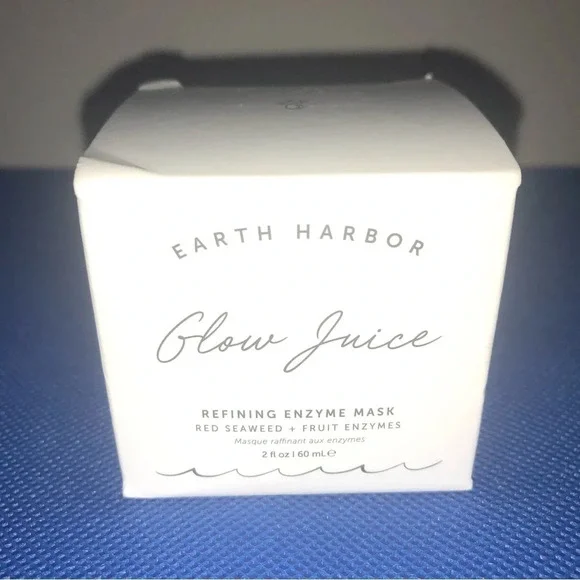 Earth Harbor Glow Juice  Refining Enzyme Mask 60ml Red Seaweed Vegan Hydrates - Picture 2 of 6